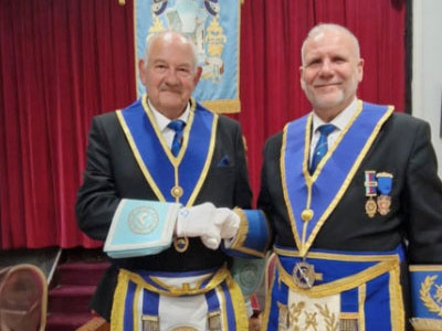 David Cole (left) and Barry Fitzgerald. David Cole (left) and Barry Fitzgerald.