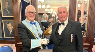 Master John Walker (left) and Peter Wall