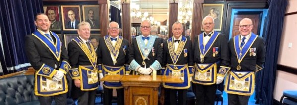 Pictured from left to right, are: Matthew Casson, Ian Gee, Peter Connolly, John Walker, Ian Sanderson, John Reynolds and John Gibson.