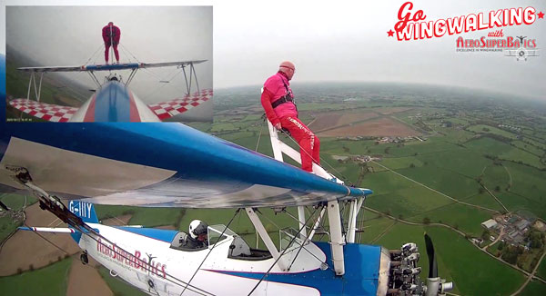 Warren on his Wing Walk.