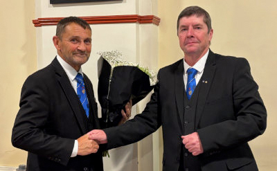 David Thomas (left) and Kevin Isted.