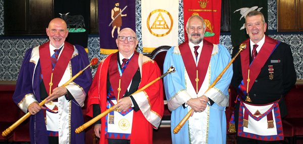 Installed principals, pictured from left to right, are: Christopher Lyon, Stephen Cornwell, Roger Boyle with Gary Devlin. Installed principals, pictured from left to right, are: Christopher Lyon, Stephen Cornwell, Roger Boyle with Gary Devlin.