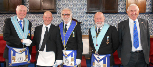 Pictured from left to right, are: Eirwyn Jones, Andy Roberts, Mal Yates, Bob Rowlands and Ken Bradley.