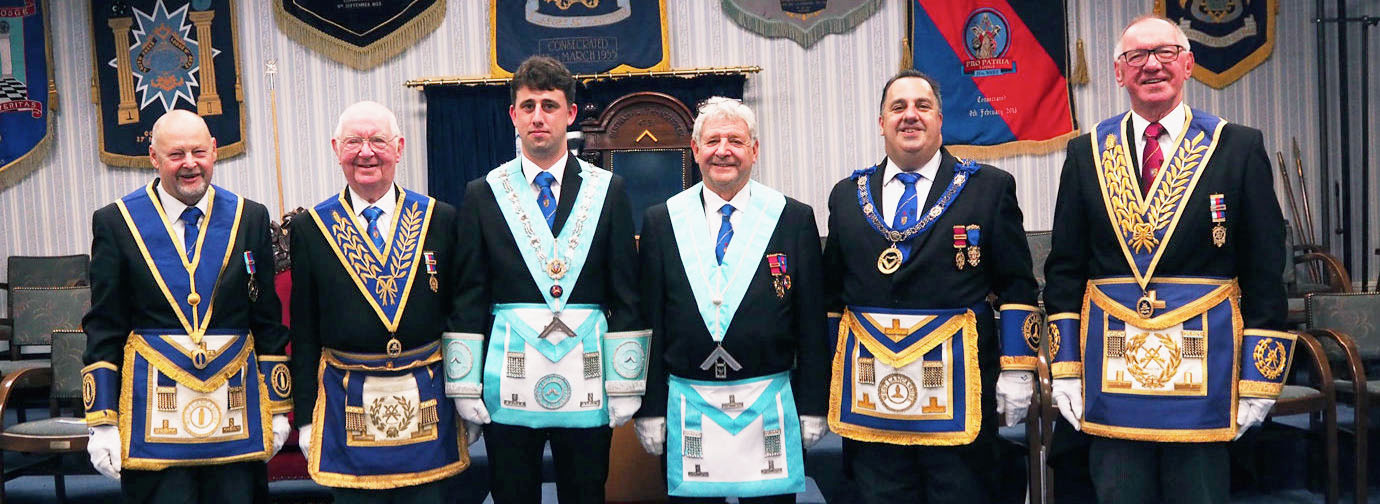 Pictured from left to right, are: John Cross, Keith Jackson, Niall Coxey-Stoker, Scott Coxey, Michael Tax and John Robbie Porter.