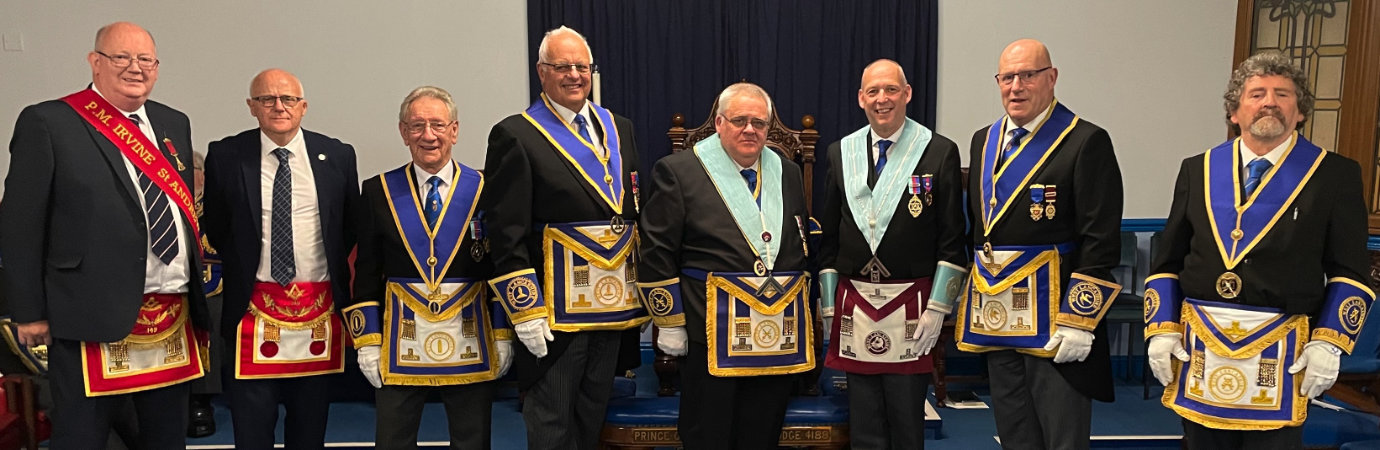 Pictured from left to right, are: Gordon Scott, Kenny Goven, Malcolm Sandywell, John Reynolds, Graeme Scott, Michael Fox, Stephen Dunn and Arnie Neale.