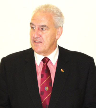 Andrew Whittle responds to his toast.