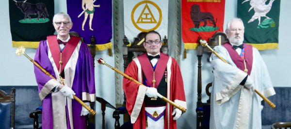 Pictured from left to right, are: Bob Sanderson, Brian Royle-Rimmer and John Brumfield.