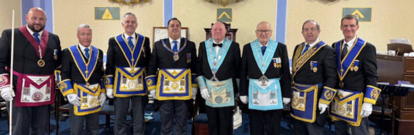 Pictured from left to right, are: Ryan Mangall, Clive Tandy, Stephen Jelly, Michael Tax, Philip Wortley, Eric Young, John Turpin and Paul Easton.