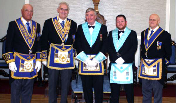 Pictured from left to right, are: Steven Kayne, Andrew Whittle, Thomas Chambers Snr, Mark Hodgson and David Atkinson.