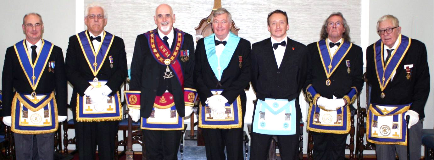 Pictured from left to right, are: Michael Porter, Steven Williams, William Donaldson, Thomas Chambers Snr, Tom Chambers Jnr, Peter Hornby and Albert Chambers.