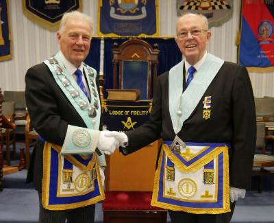 Geoff Fogden (left) with Glenn O’Brien Geoff Fogden (left) with Glenn O’Brien