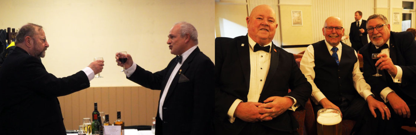 Pictured left: John Darrell (right) with John Laughton. Pictured right from left to right, are: Delwyn Hernan, Ian Winnard and Ian Fell. Pictured left: John Darrell (right) with John Laughton. Pictured right from left to right, are: Delwyn Hernan, Ian Winnard and Ian Fell.