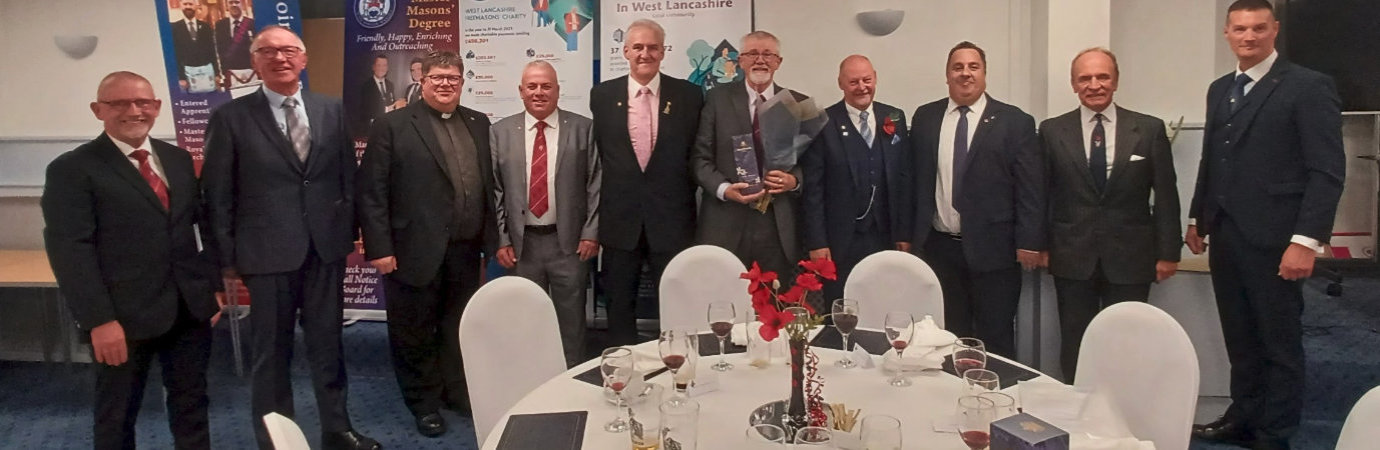 Pictured from left to right, are: Geoff Diggles, John Robbie Porter, Rev John Hall, John Topping, Andy Whittle, David Barr, John Cross, Michael Tax, Peter Taylor and Ryan Modlin.