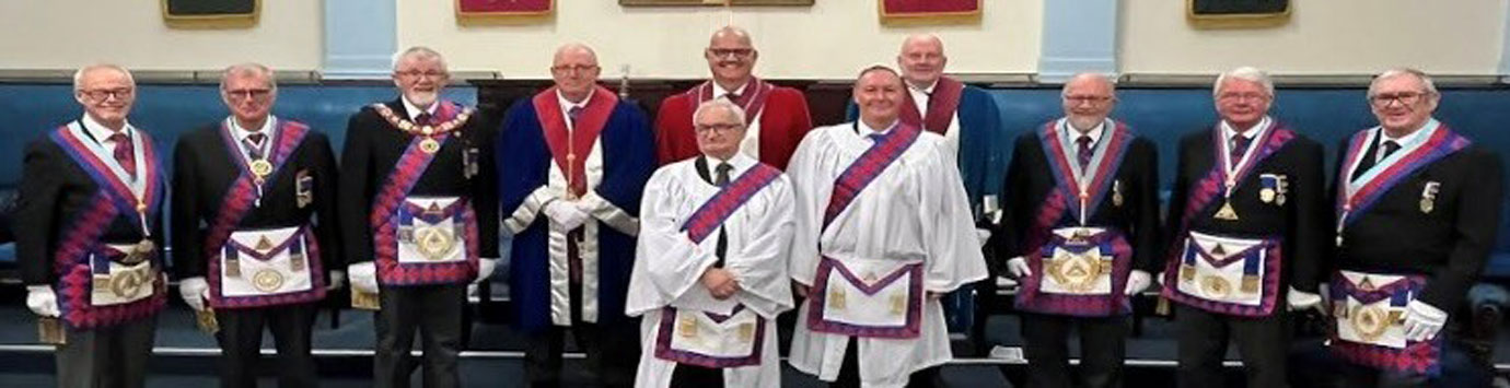 Newley exalted Maurice Carter (front left) and Gary Mcnulty (front right).