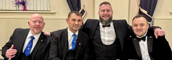 Pictured from left to right, are: Malcolm Bell, David Thomas, Kieran Taylor-Bradshaw and Adam Dennett.