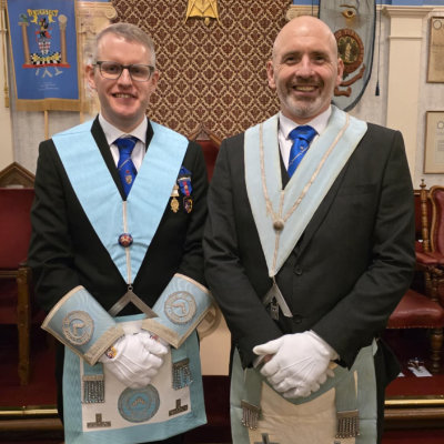 Gary Grieve (left) with Mark Hornby.