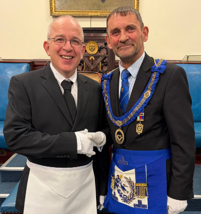 Robert Fenlon (left) with David Thomas.