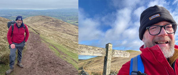 Pictured left: Hatterrall Ridge section between Pandy and Hay-on-Wye. Pictured right: St Cuthbert’s Way, Northumberland. Pictured left: Hatterrall Ridge section between Pandy and Hay-on-Wye. Pictured right: St Cuthbert’s Way, Northumberland.