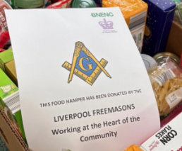 Liverpool group Freemasons support local food bank appeal