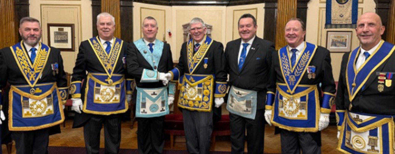 Pictured from left to right, are: Rob Fitzsimmons, Dave Johnson, Mick Mansaray, Tony Harrison, Paul Shrimpton, Paul Broadley and Jim Eddowes