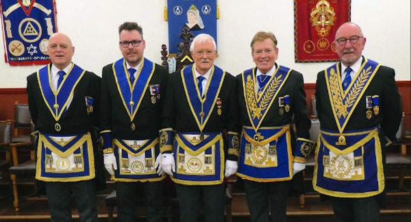 Pictured from left to right, are: David Atkinson, Andrew Prowse, Tom Arnold, Kevin Poynton and Neil Pedder.