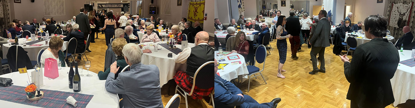 Haggis hunters enjoying the evening.