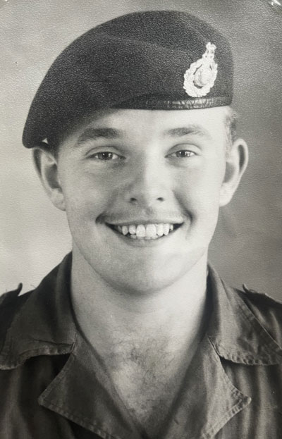 Malcolm in the Royal Marines.