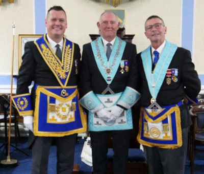 Pictured from left to right, are: John Lee, Allan Albiston and Gordon Major.
