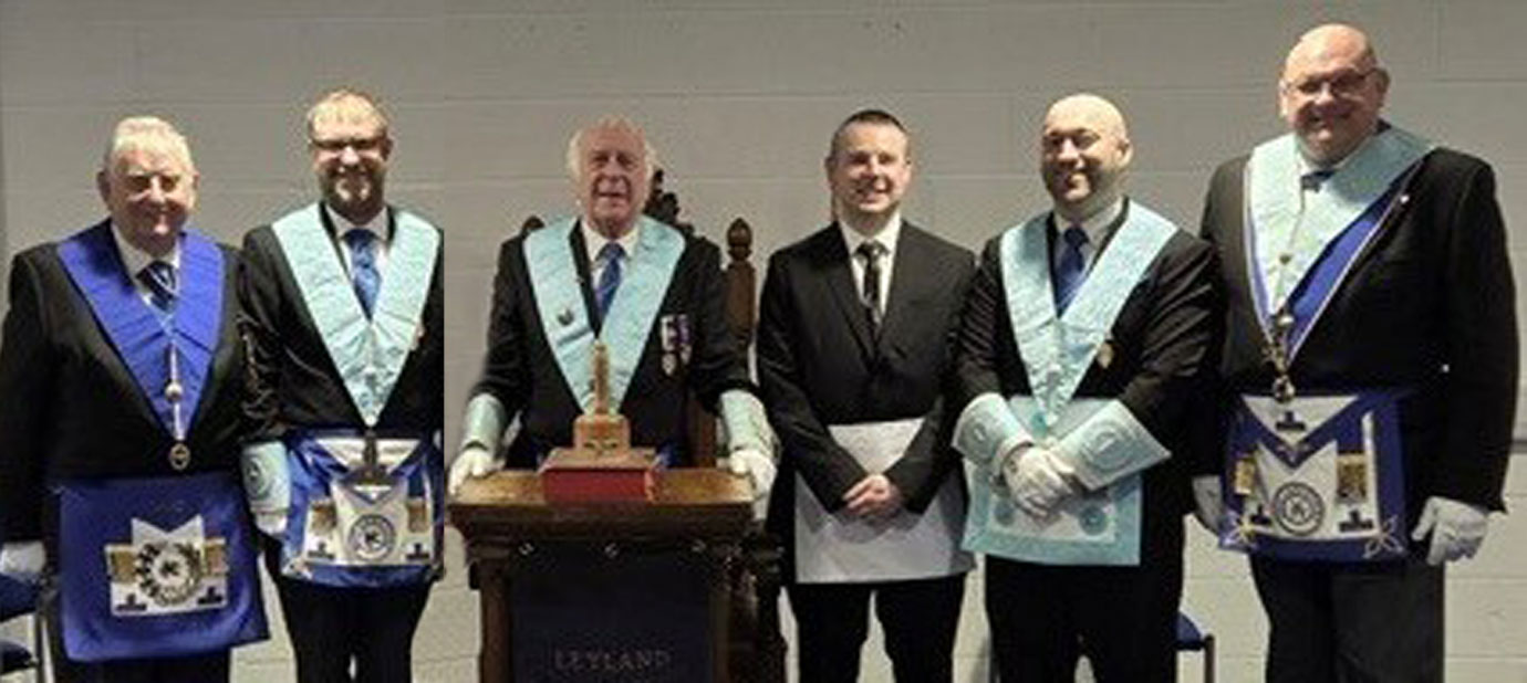 Pictured left: Stewart Seddon (left) and Chris Hughes. Pictured right from left to right, are: Jeff Lucas, Ashley Karmanski, Darren Norris and David Bishop.