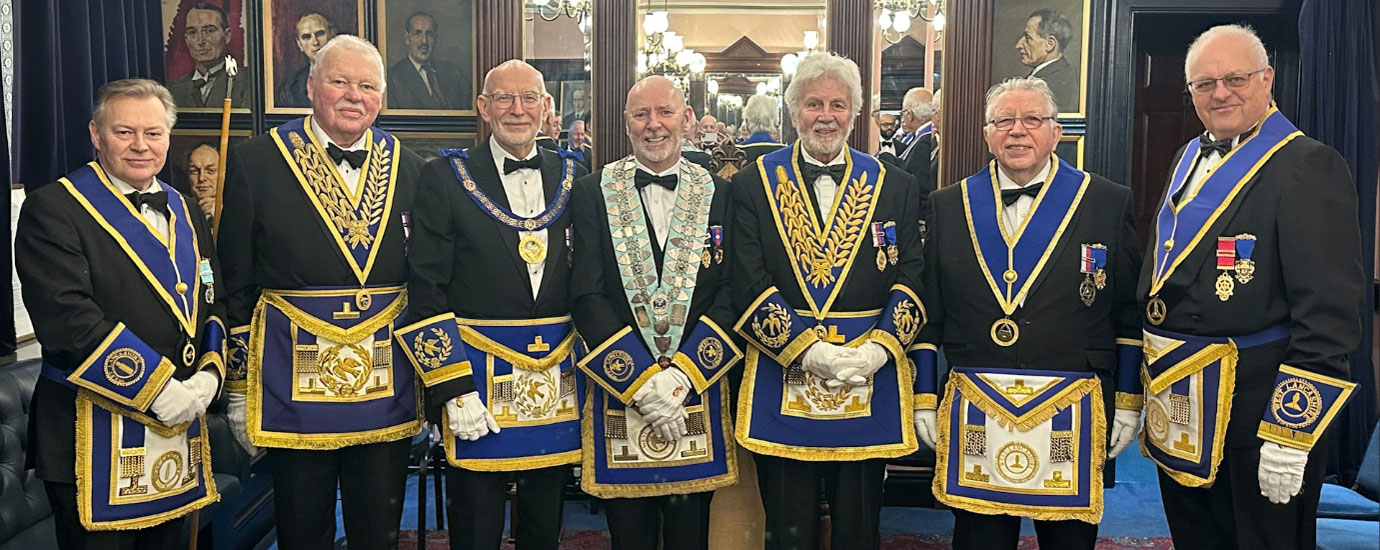 Pictured from left to right, are: Patrick Kent, Paul Shepherd, John James, Ian McGovern, David Hawkes, Alan Riley and John Reynolds.