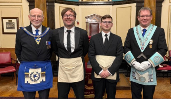 Pictured from left to right, are: John James, Phil Gaskill, Max Rislay and Alan Flavell.