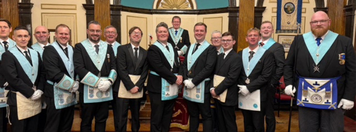 Brethren of Old Masonians West Lancashire Lodge.