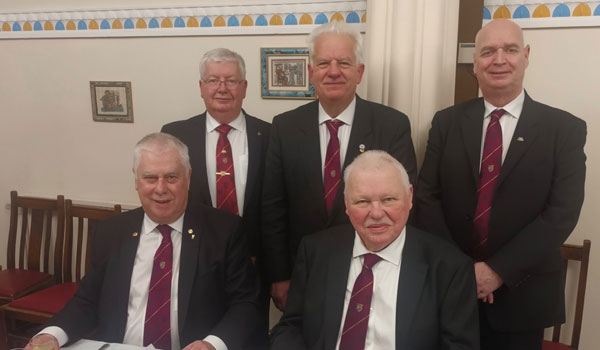 Pictured from left to right, back row, are: Steve Roberts, Paul Shirley and Brain Gillbanks. Front Row: Dave Johnson (left) and Paul Shepherd.