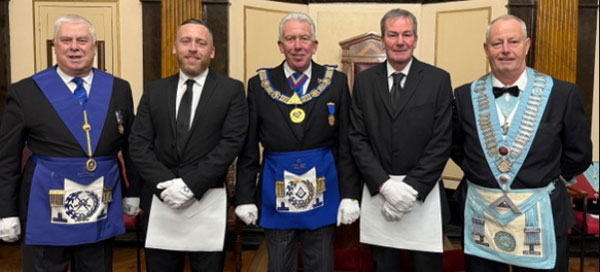 Pictured from left to right, are:  Dave Johnson, Joseph Graham, Mark Matthews, Martin Neenan and Peter Lewis