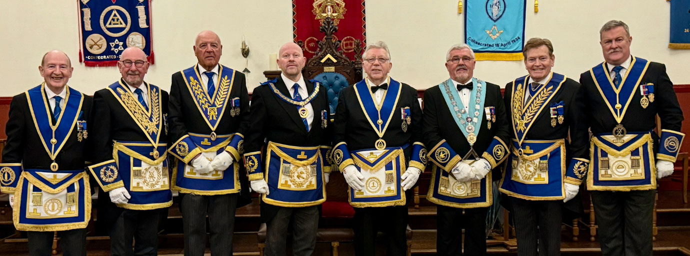 Pictured from left to right, are: John Gibbon, Neil Pedder, Steve Kane, Malcolm Bell, Alan Riley, Norman Pollock, Kevin Poyton and Dave Boyes.