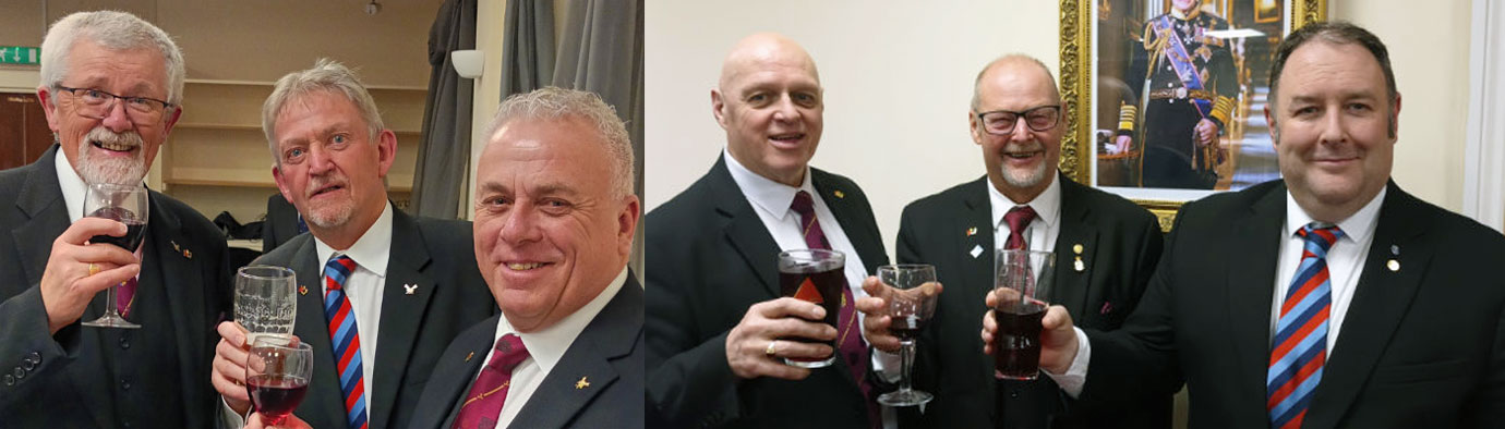 Pictured left from left to right, are: David Barr, Ian Stirling and John Topping. Pictured right from left to right, are: Chairman of Mersey Valley Group David Atkinson, Chairman of North Fylde Group John Cross and Chairman of South Fylde Group Ben Gorry.