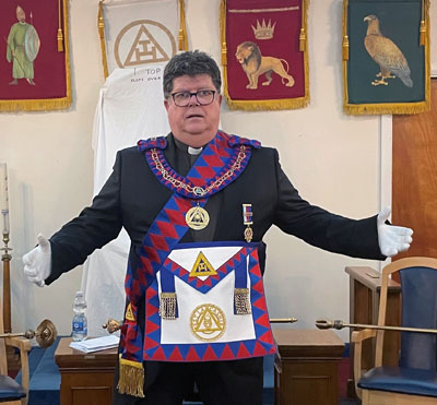 Canon John Hall precedes over the chapter.