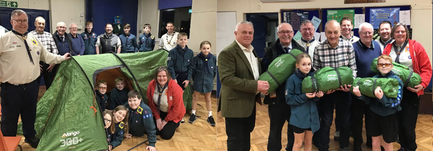 Pictured left: WLMCPSS members with scout team members. Pictured right from left to right, are: John Topping, Mick Woods, Jez Birkett, Chris Tittley, Martin Dennison, Lawrence Alston, Roger Hindle and Nicky Dennison with two young scouts. Pictured left: WLMCPSS members with scout team members. Pictured right from left to right, are: John Topping, Mick Woods, Jez Birkett, Chris Tittley, Martin Dennison, Lawrence Alston, Roger Hindle and Nicky Dennison with two young scouts.