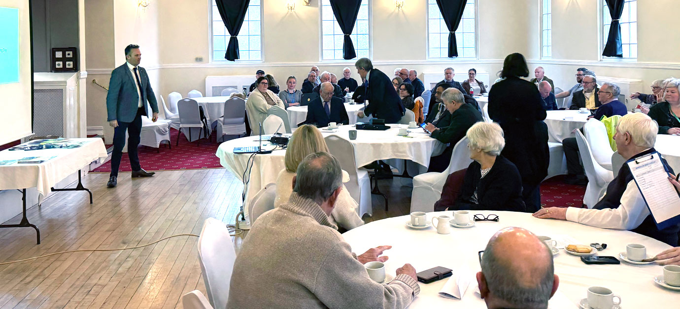 Dave Rodgers opening the day.