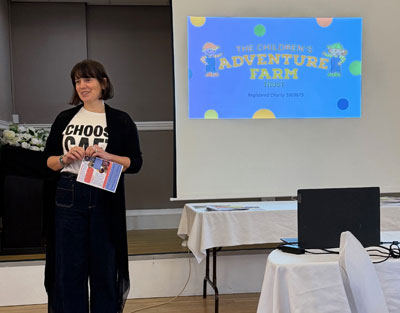 Hannah Grahame talking about CAFT Charity.