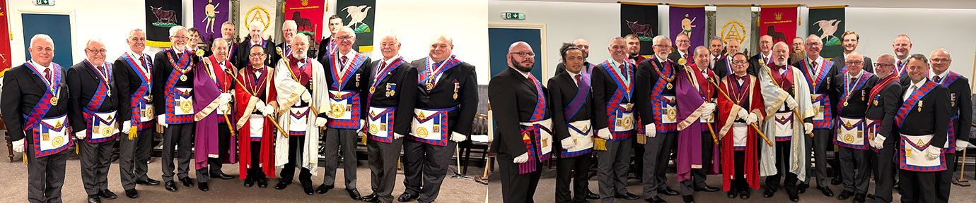 Pictured left from left to right front row, are: John Topping, Derek Lewthwaite, Steve Jelly, David Barr, John Turpin, Brain Rimmer, John Brumsfield, John Porter, John Pitches, Graham Kenyon. Back row from left to right, are: Ray Lamb, Creag Wiliams, Glen Jackson, Kevin Byrne and Ryan Modlin. Pictured right from left to right front row, are: Matthew Stone, Louie Garcia, Steve Jelly, David Barr John Turpin, Brian Rimmer, John Brumsfield, John Porter, Phil Houldsworth, Bob Marsden, Darren Clemson. Back row from left to right, are: Thomas Cowburn, Thomas Kenyon, Peter Baldwin, Peter Smith, Roger Fish, Philip Alderson, Luke Bodenham, Matthew Baldwin and Anthony Hill group treasurer.