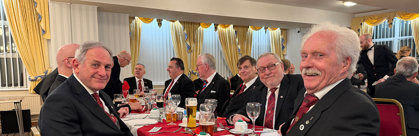 Companions enjoying the evening.