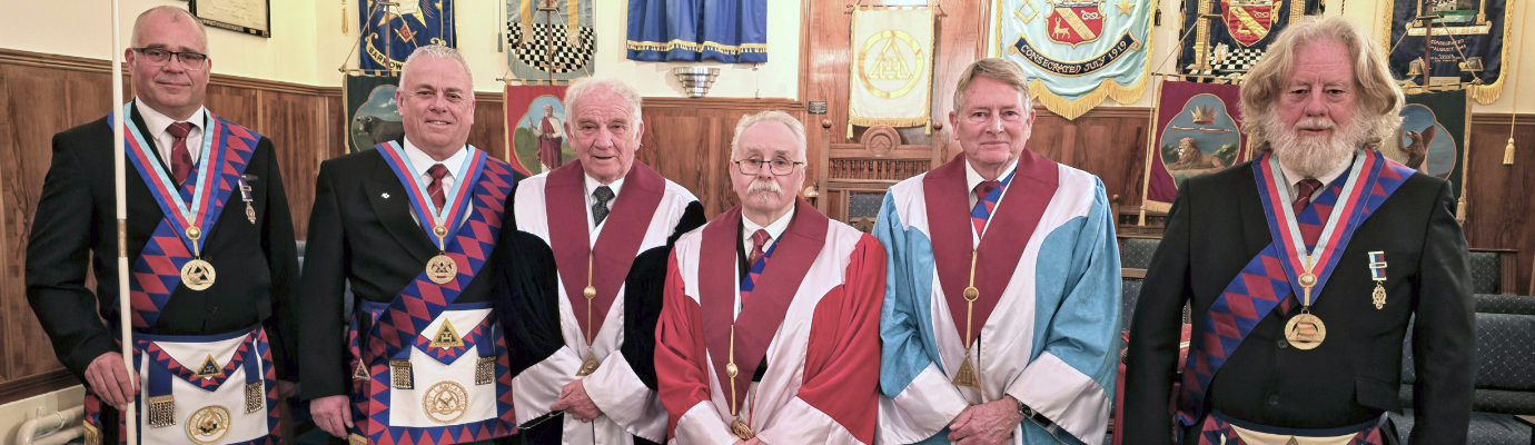 Pictured from left to right, are: Gordon Evans, John Topping, Mick Lacey, Tony Cassells, Dave Ingham and Alastair Davidson.