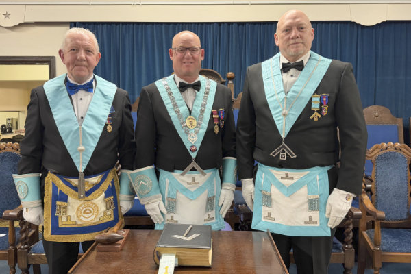 Pictured from left to right, are: Steve Plevey, Gareth Harrison and Ian Woods.