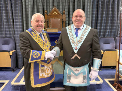 Chris Butterfield (left) with Martyn Dawson.