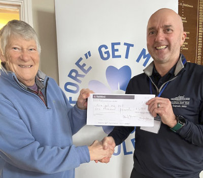 Stephen Fox (left) with Dr Tim Barry.