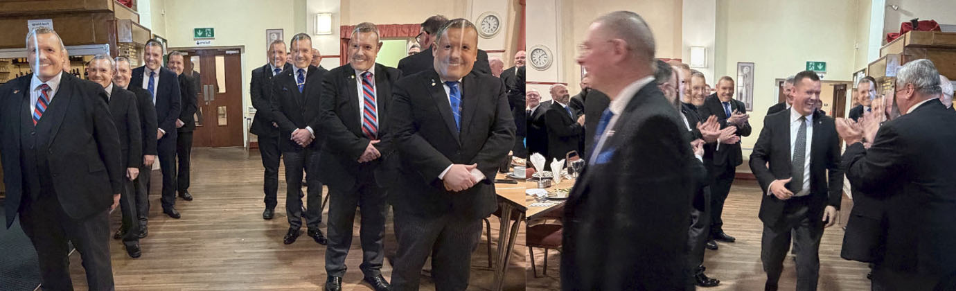 Pictured left: will the real John Lee stand up? Pictured right: the real John Lee with his fan club. Pictured left: will the real John Lee stand up? Pictured right: the real John Lee with his fan club.