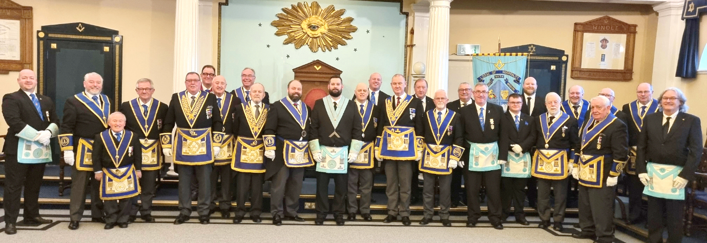 Brethren of Lodge of Hospitality and guests. Brethren of Lodge of Hospitality and guests.