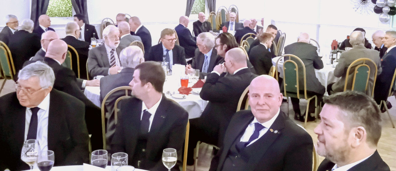 Diners at St Helens Masonic Hall.
