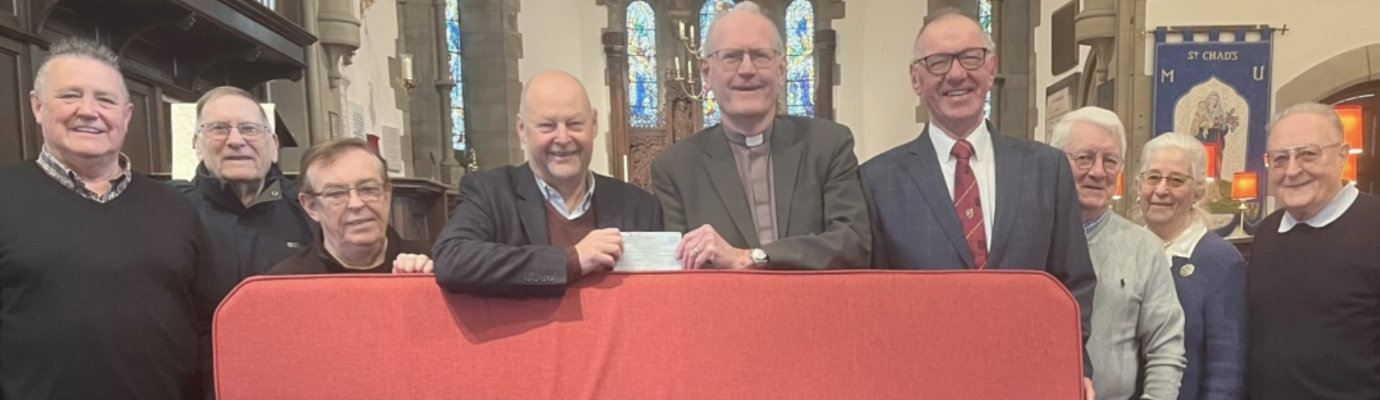 Pictured from left to right, are: Mark Clifford, Ron Newton, Mike Brown, John Cross, Rev Canon Martin Keithley, John Robbie Porter, Peter Walker, Geraldine Rogers and Derek Carr. Pictured from left to right, are: Mark Clifford, Ron Newton, Mike Brown, John Cross, Rev Canon Martin Keithley, John Robbie Porter, Peter Walker, Geraldine Rogers and Derek Carr.